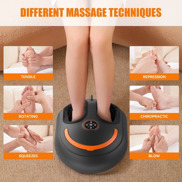 Electric Shiatsu Foot Massager with Heat & Air Compression for Home Relaxation - Image 3