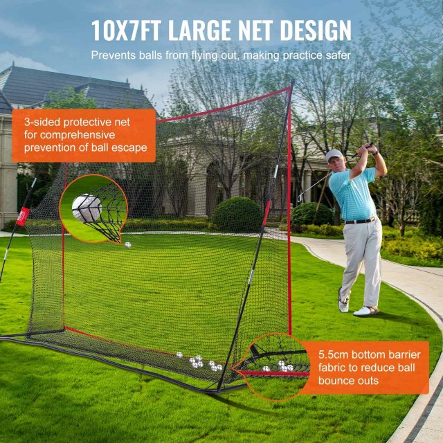 10.8x7ft Golf Hitting Practice Net - Image 3