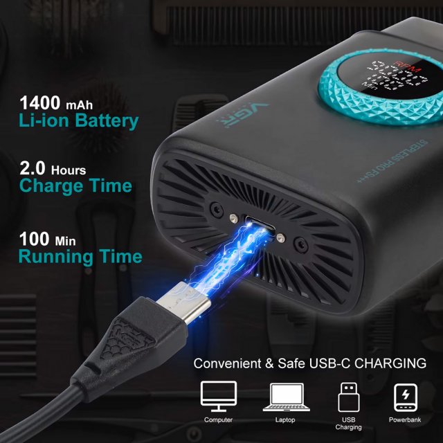 Electric Foil Shaver for Men – Rechargeable Beard Trimmer with Digital Display - Image 2