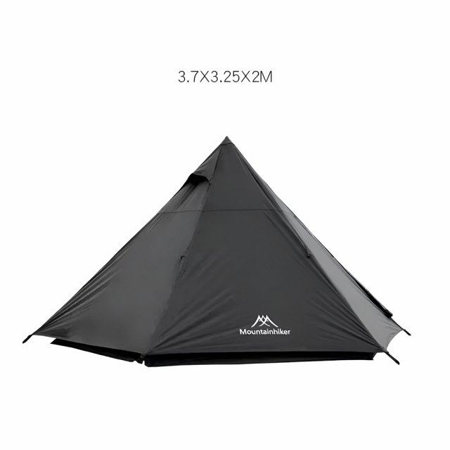 4-Season Pyramid Camping Tent for 3-4 People – Wind & Rainproof, Easy Setup - Image 5