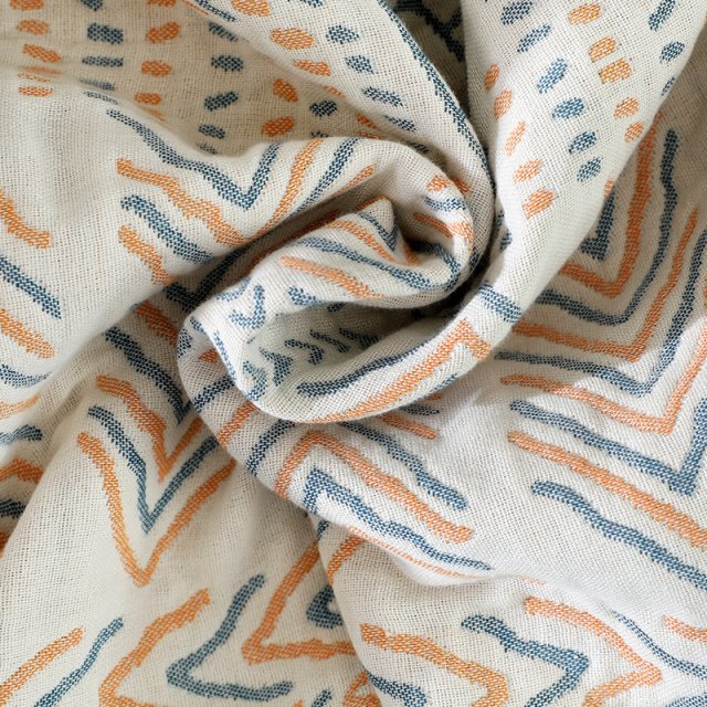 Boho Arrow Pattern Cotton Gauze Blanket - Image 5