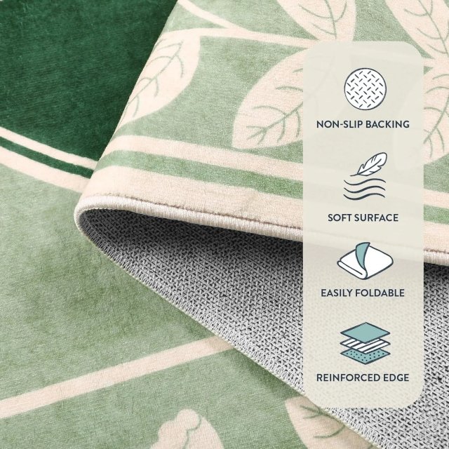 Floral Washable Rug for Living Room - Image 11