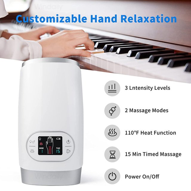 Electric Wireless Hand Massager with Heat & Air Compression Therapy - Image 5