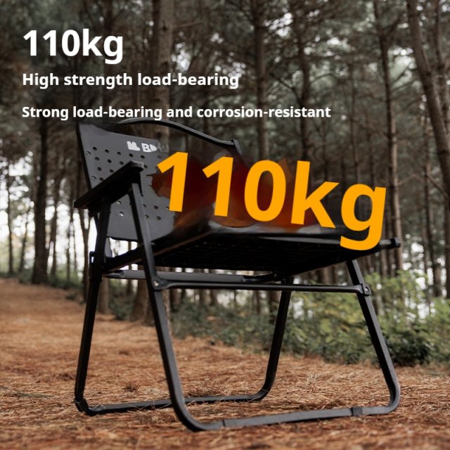Outdoor Folding Moon Chair – Heavy-Duty Carbon Steel Camping Armchair - Image 4