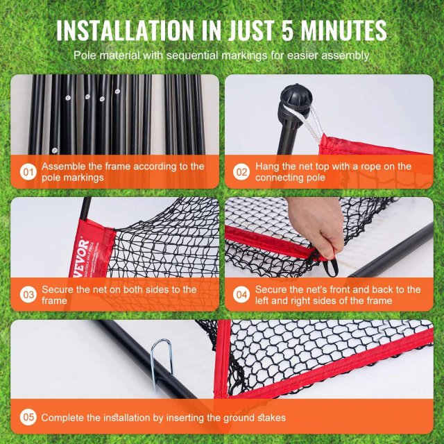 10.8x7ft Golf Hitting Practice Net - Image 5