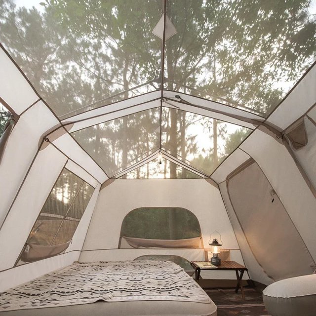 Outdoor Family Camping Tent for 5-8 People – 2 Bedrooms & Living Room - Image 5