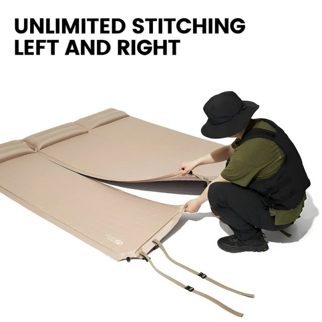 Inflatable Camping Sleeping Pad with Pillow - Image 3
