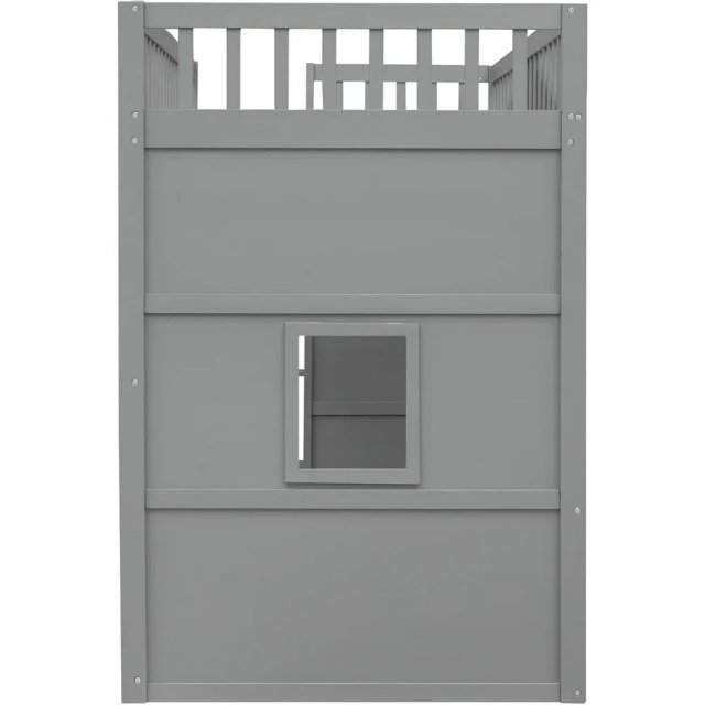Twin Loft House Bed with Windows & Ladder - Image 4