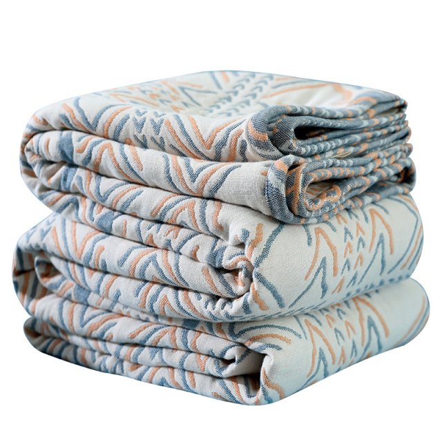 Boho Arrow Pattern Cotton Gauze Blanket - Image 6