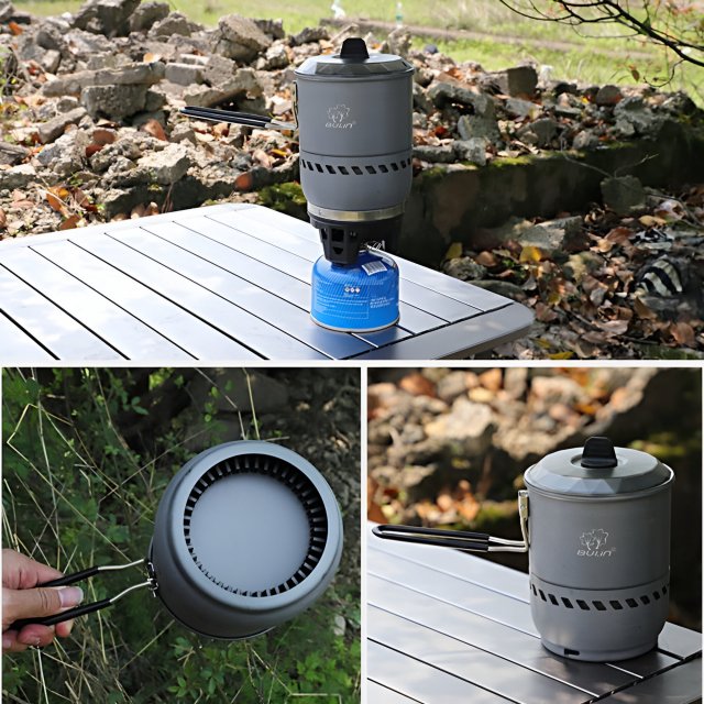 2100W Portable Outdoor Gas Stove with Integrated Pot for Camping & Hiking - Image 5