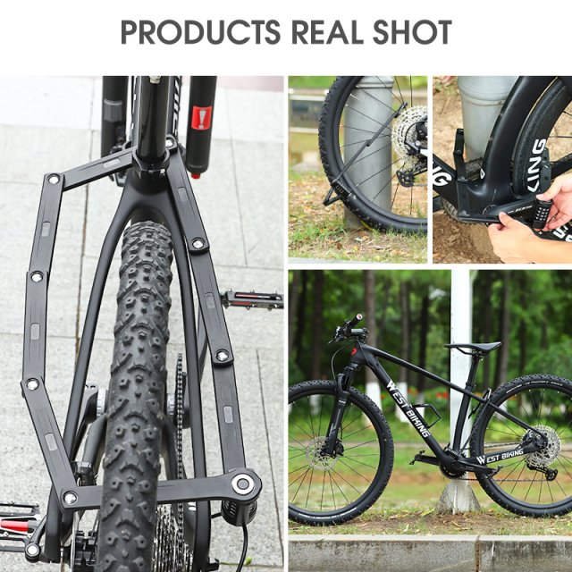 Foldable Bike Chain Lock with Password – Heavy-Duty Anti-Theft for Bikes & E-Scooters - Image 6