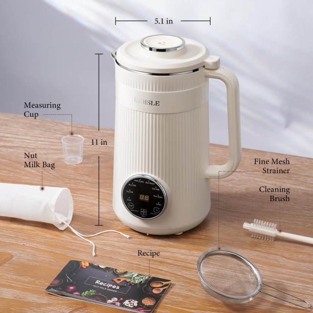 8-in-1 Nut Milk Maker Blender 32oz for Almond, Oat, Soy & Plant-Based Beverages - Image 7
