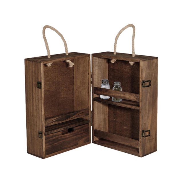 Wooden Camping Seasoning Cabinet - Image 6