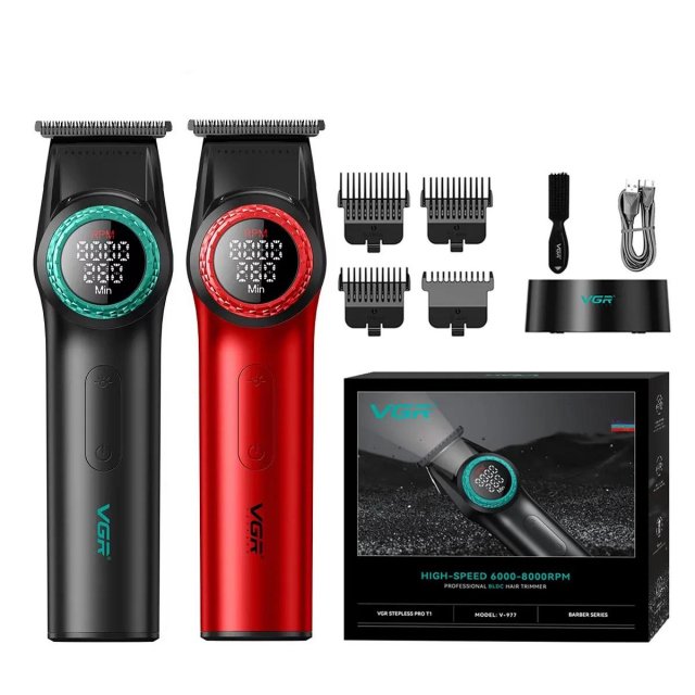 Professional Hair Clipper with LED Display & DLC Blades for Men - Image 6