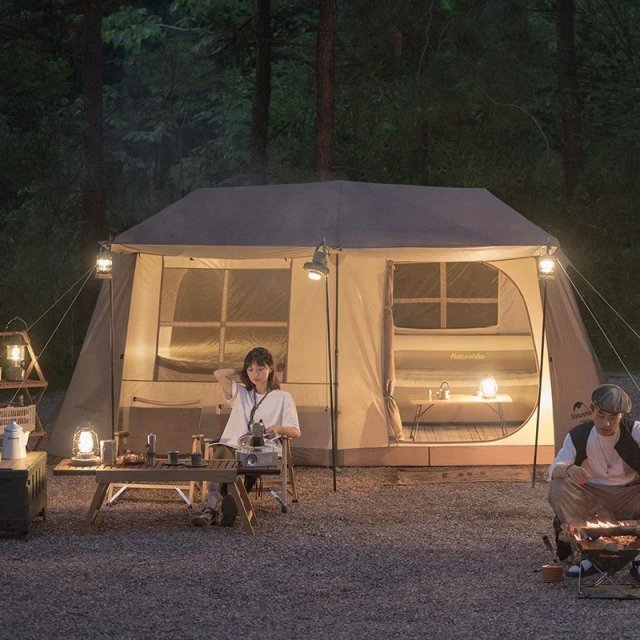 Outdoor Family Camping Tent for 5-8 People – 2 Bedrooms & Living Room - Image 3