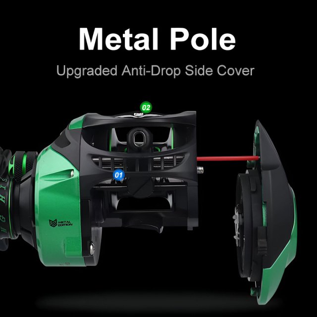 High Carbon Baitcasting Rod & Reel Combo - Image 3