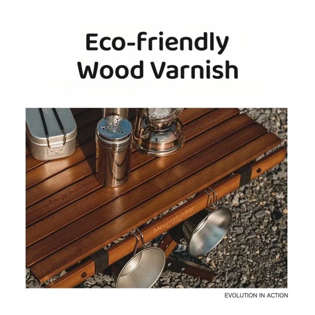 Portable Folding Camping Table – Lightweight Beech Wood Picnic Table - Image 3