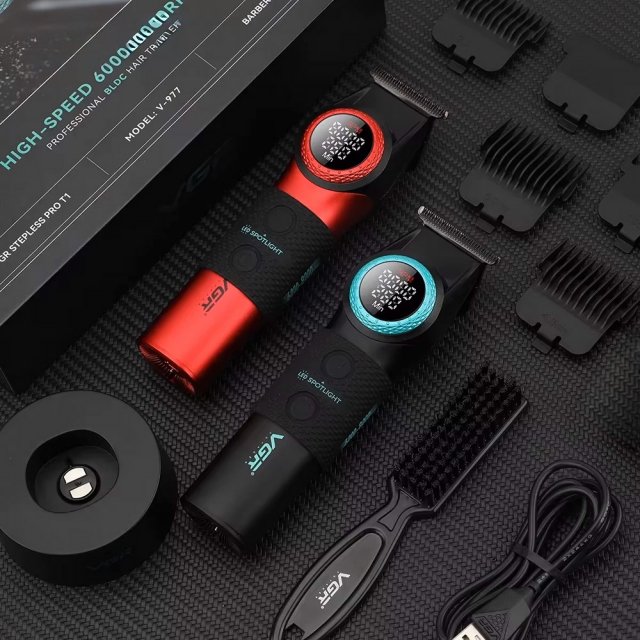 Professional Hair Clipper with LED Display & DLC Blades for Men - Image 2
