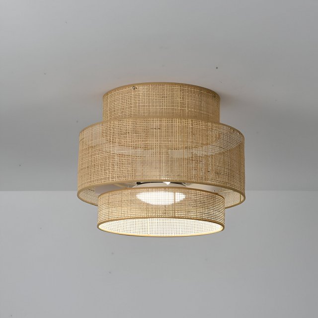 21-Inch Bamboo LED Ceiling Fan with Light, Remote & Timer - Image 6