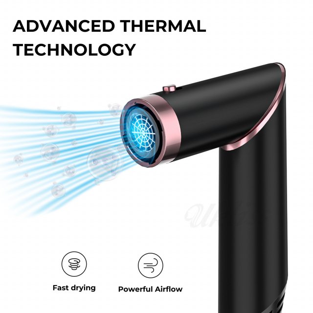 1000W Air Wrap Rotating Hot Air Brush & Hair Dryer with Ion Technology - Image 3