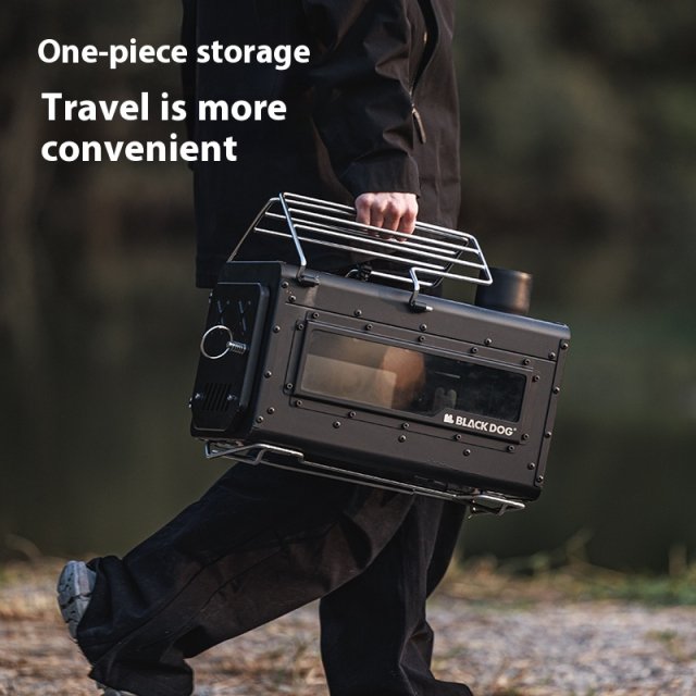 Portable Stainless Steel Wood-Burning Camp Stove for Outdoor & Tent Use - Image 4