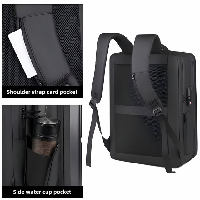 Waterproof Anti-Theft Travel Laptop Backpack with USB Charging – 36-55L - Image 3