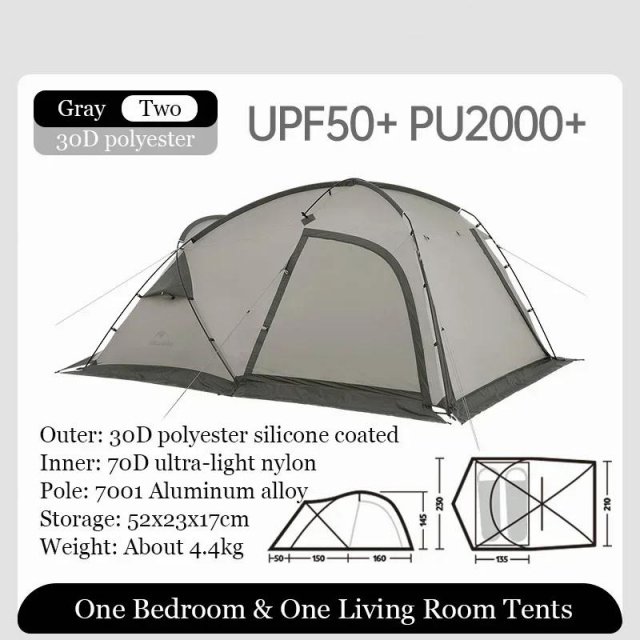 Ultralight 4-Season Waterproof Hiking Tent for 2 | Double Layer Trekking Tent - Image 6