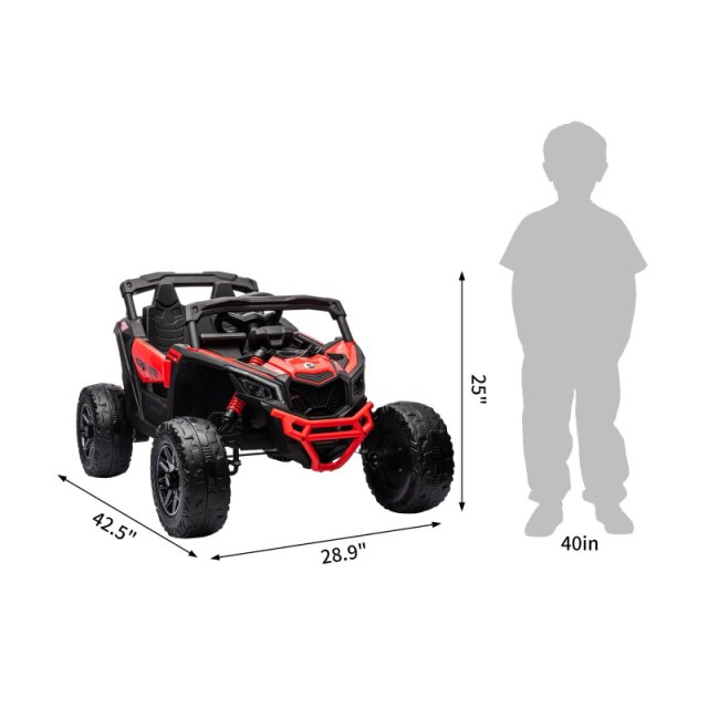 12V Electric Ride On UTV Car with Remote Control, LED Lights & Large Seat - Image 6