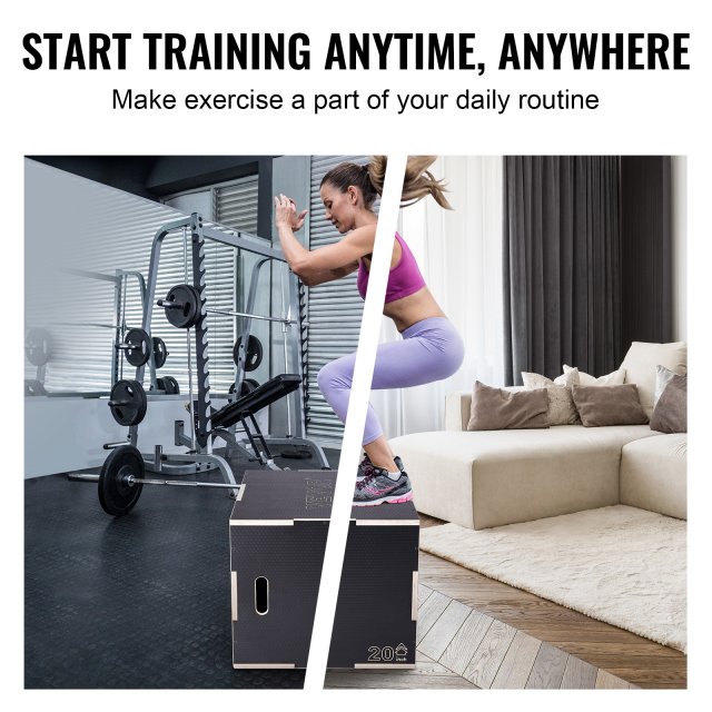 3-in-1 Wooden Plyo Box – Adjustable Height Jump Box for Home & Gym Training - Image 6