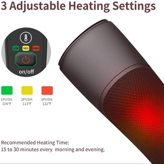 Electric Heated Shiatsu Neck & Back Massager with Infrared & Vibration - Image 3