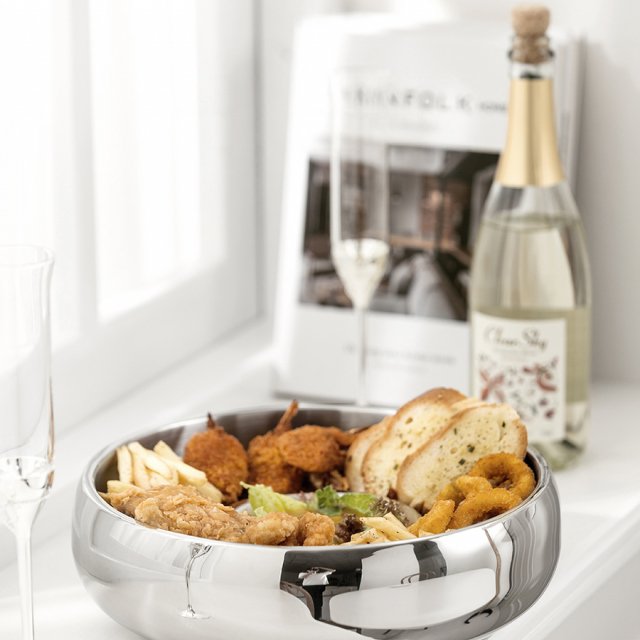 Nordic Stainless Steel Dinner Plate - Image 3