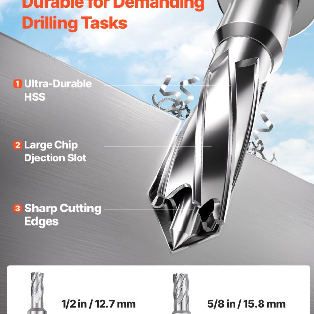 1450W Magnetic Drill Press with Variable Speed and 1.6in Boring Capacity - Image 4