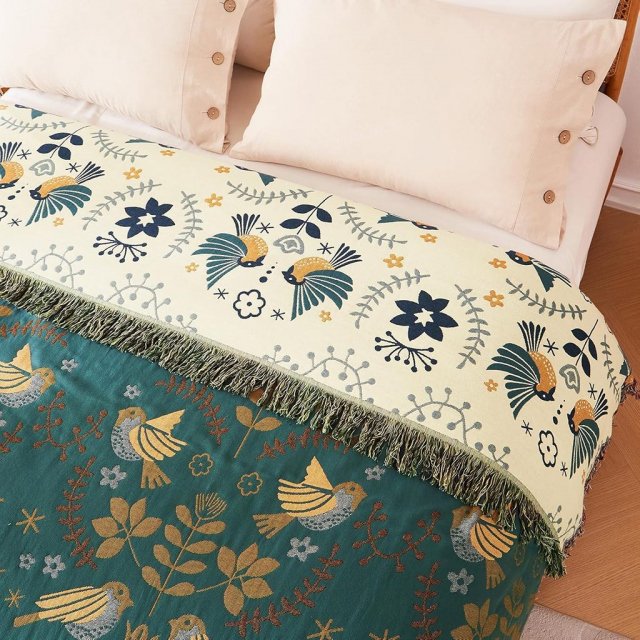 Boho Muslin Tassel Blanket - Image 5