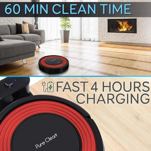 1500Pa Suction Robot Vacuum Cleaner with Charging Base & Pet Hair Removal - Image 4