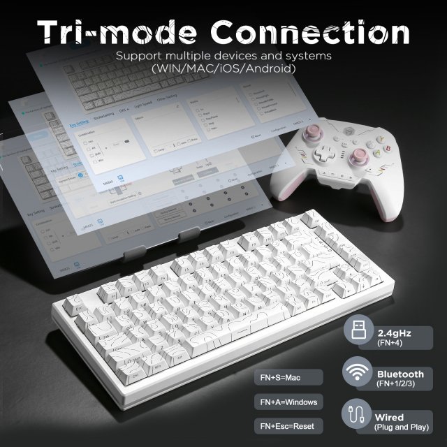 75% Magnetic Wireless Gaming Keyboard with Rapid Trigger & 8K Polling - Image 4