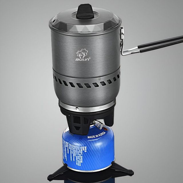 2100W Portable Outdoor Gas Stove with Integrated Pot for Camping & Hiking - Image 6