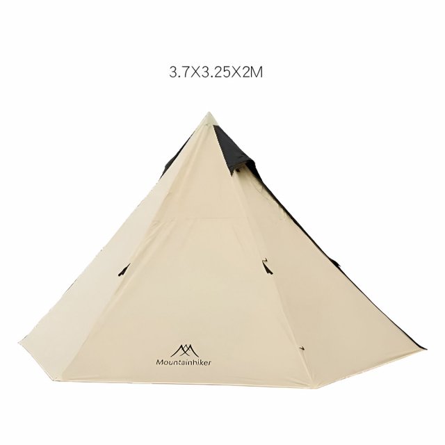 4-Season Pyramid Camping Tent for 3-4 People – Wind & Rainproof, Easy Setup - Image 6