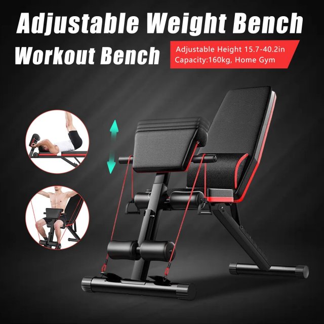 Adjustable Foldable Weight Bench for Full Body Workout - Image 4