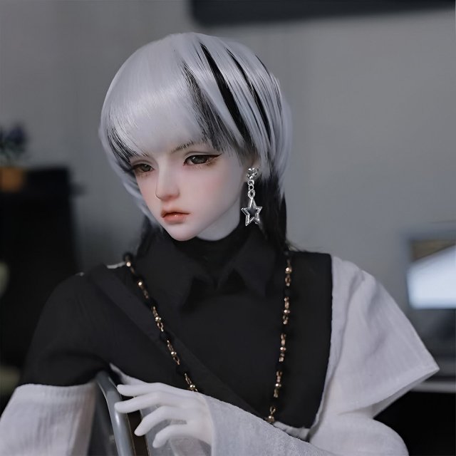 1/4 BJD Doll Full Set with Moveable Joints – Casual Neutral Anime Style - Image 5
