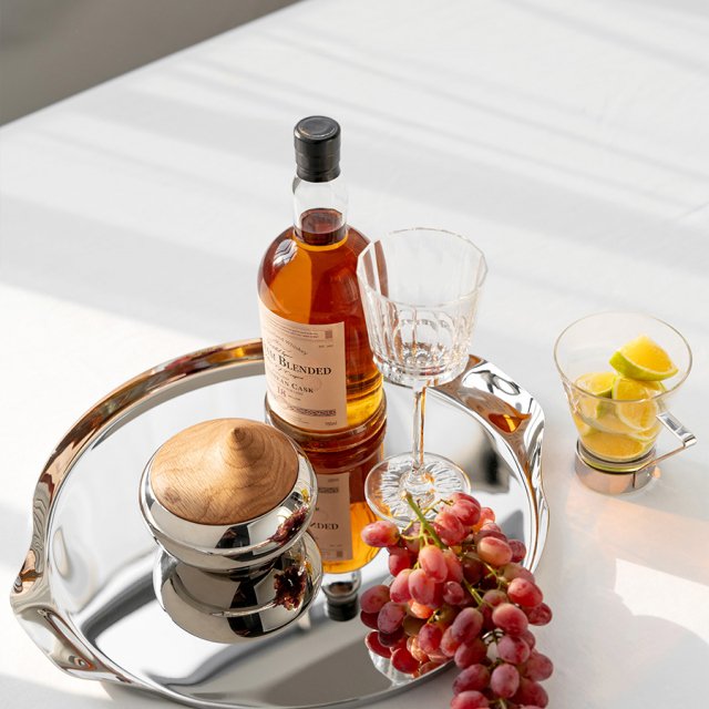 Luxury Round Mirror Tray Stainless Steel Decorative Storage Tray for Home - Image 5