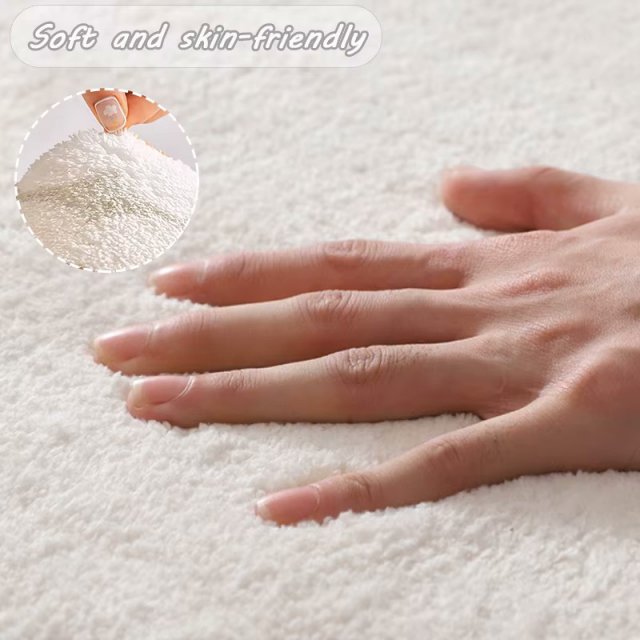 Birds Floral Washable Foldable Cashmere Rug for Living Room & Bedroom - Image 6
