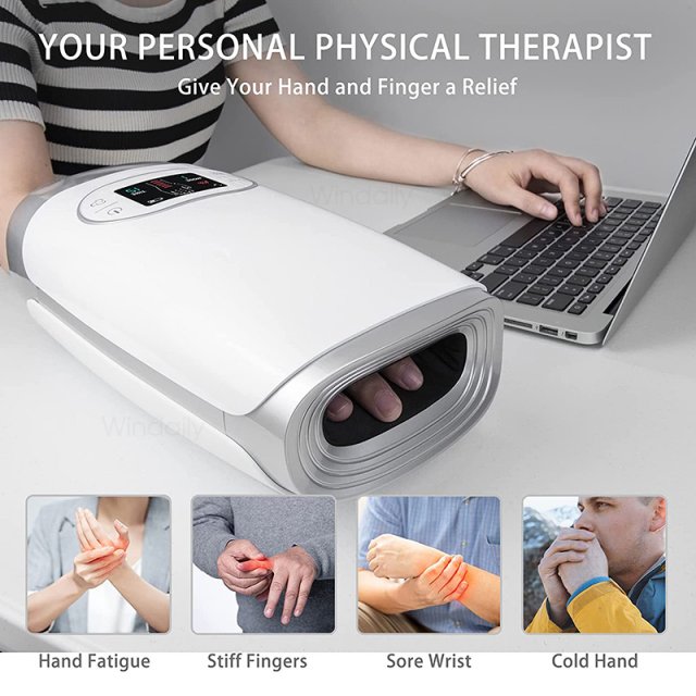 Electric Wireless Hand Massager with Heat & Air Compression Therapy - Image 3