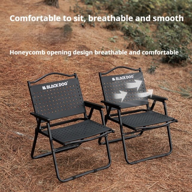 Outdoor Folding Moon Chair – Heavy-Duty Carbon Steel Camping Armchair - Image 3