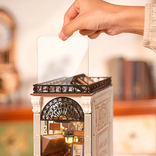 Arcade Romance Book Nook DIY Wooden Shelf Insert with Lights - Image 4