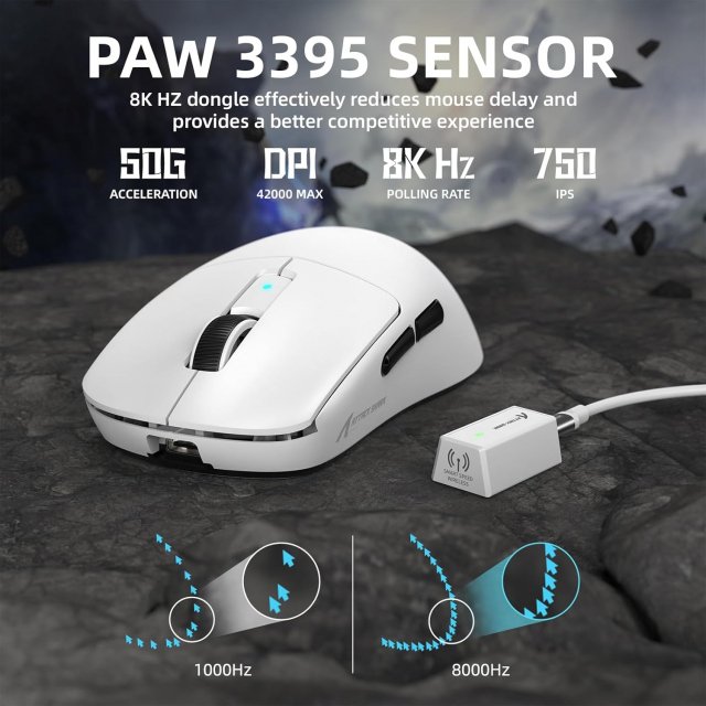 Ultra-Light 39G Wireless Gaming Mouse with 42K DPI and 8K Polling Rate - Image 5