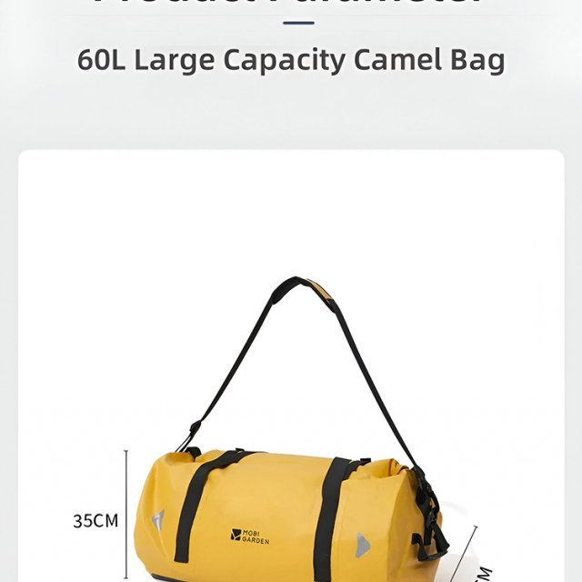 Multifunctional Waterproof Camel Bag with Reflective Stripe for Outdoor Adventures - Image 6