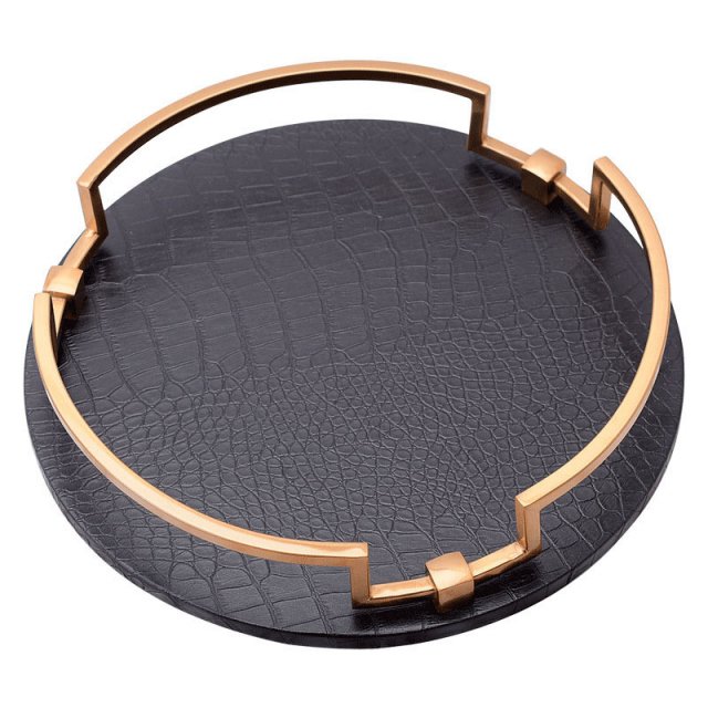 European Style Leather Storage Tray for Tableware, Cosmetics & Decor - Image 6