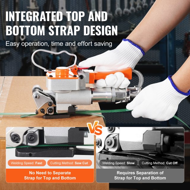 Pneumatic Strapping Tool 3500N - Automatic Banding Tool for PET Plastic Belt - Image 4