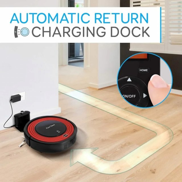 1500Pa Suction Robot Vacuum Cleaner with Charging Base & Pet Hair Removal - Image 3