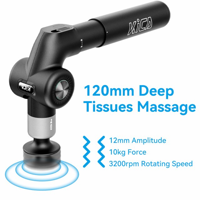 Portable Muscle Massage Gun with Adjustable Arm, 6 Heads & Hot Compress - Image 5